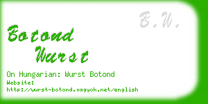 botond wurst business card